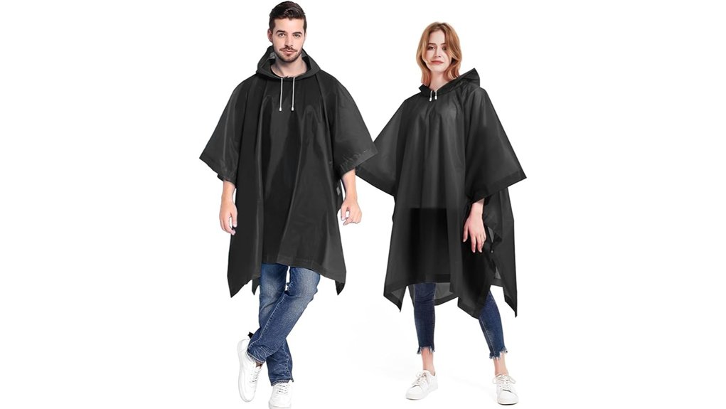 Packable Rain Ponchos for Travel: Durable, Not Flimsy 10 antvee adult rain ponchos