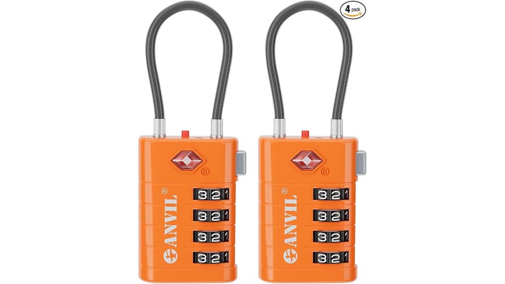 anvil four digit suitcase lock