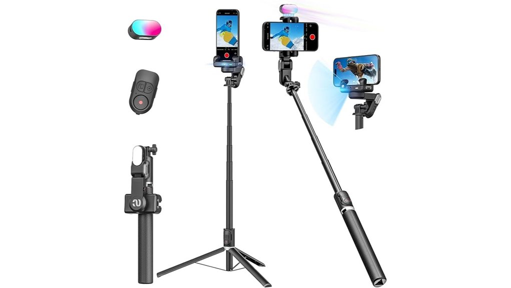aochuan 2 axis gimbal tripod