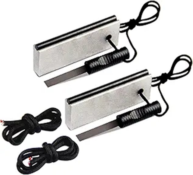 Weatherproof Pocket Fire Starters for Travelers & Campers 3 aofar magnesium fire starter