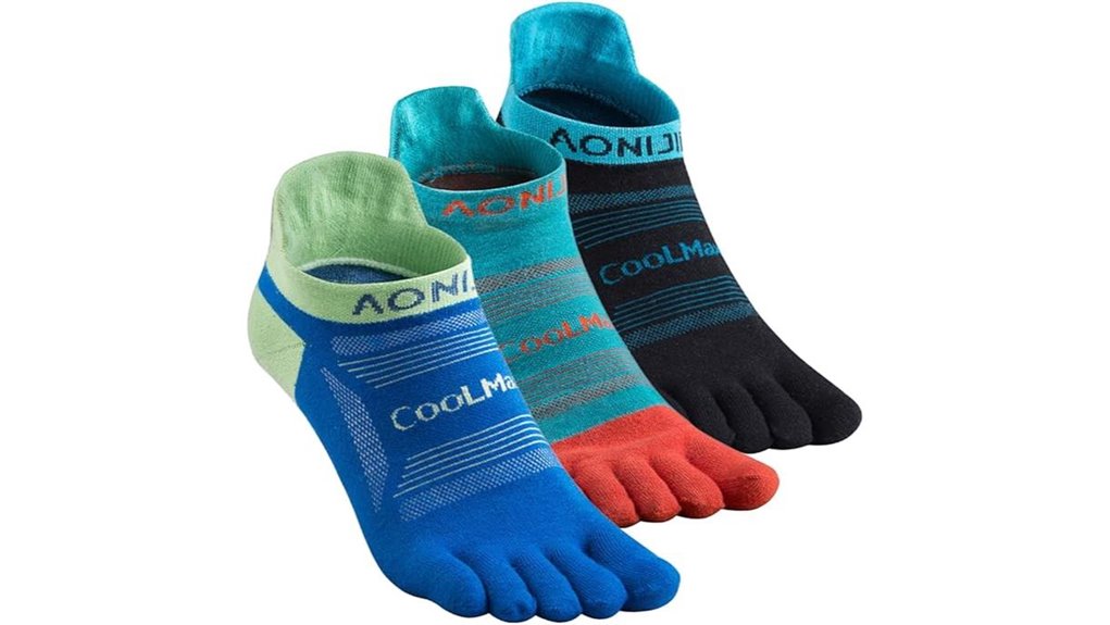 Top Toe Socks (Anti-Blister) That Keep Feet Blister-Free 3 aonijie five finger toe socks
