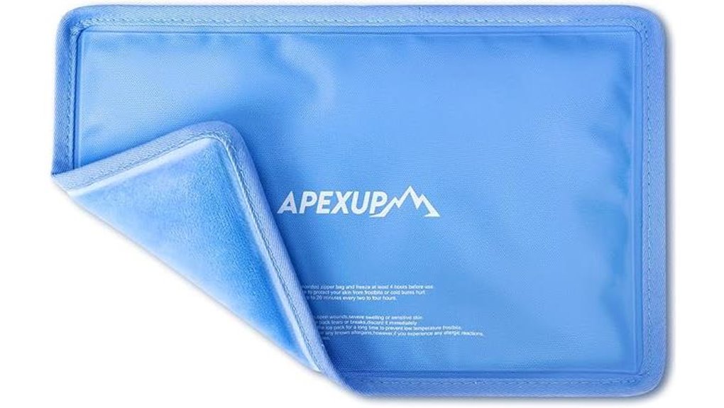Reusable Ice Packs for On-the-Go Injuries: Slim Gel Solutions 6 apexup blue gel icepack
