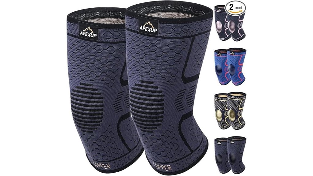 apexup copper knee brace