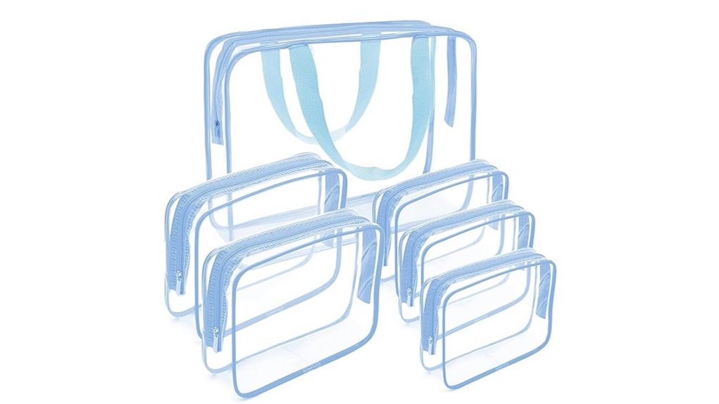 Durable Clear Pouches for Airport Security—What Travelers Love 14 apreuty clear 6 piece tsa