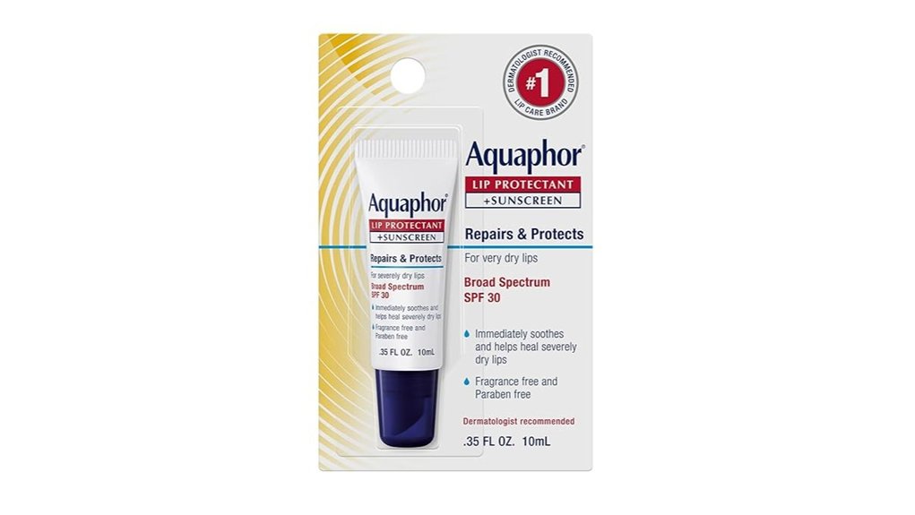 Best SPF Lip Balms for Travel (No White Residue) 2 aquaphor lip spf30 ointment