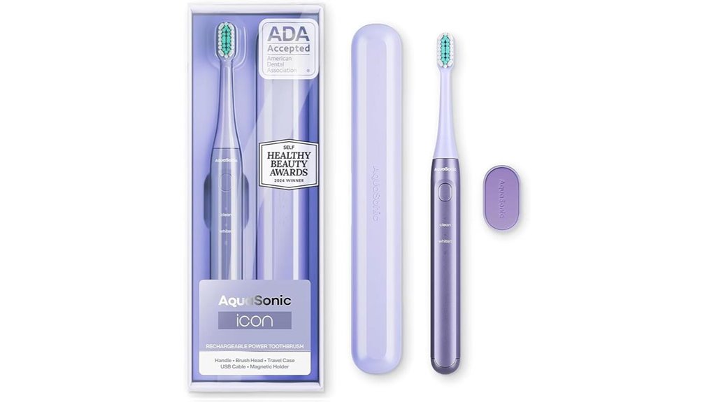 aquasonic lilac rechargeable holder