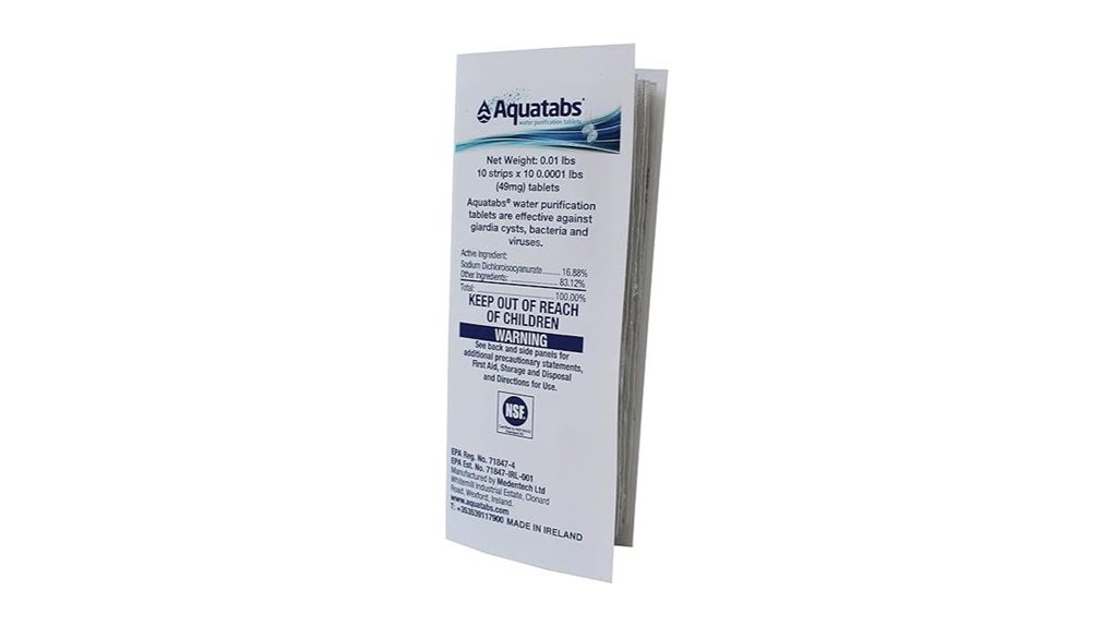 Water Purification Tablets Every Emergency Kit Needs 3 aquatabs 49mg purification 100 pack