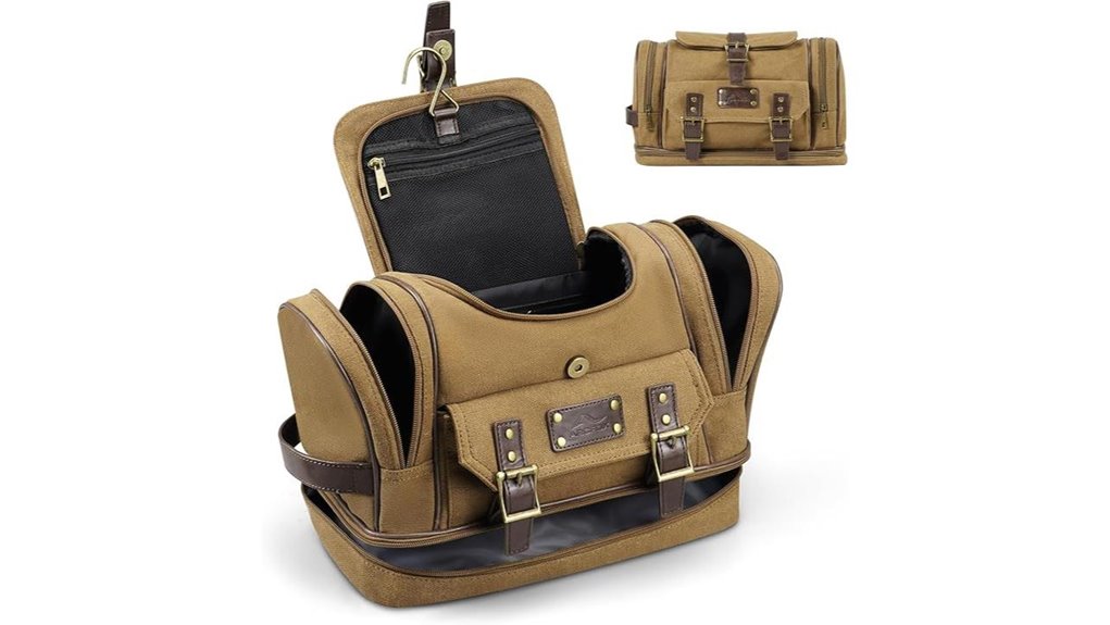 arcfox canvas toiletry 7 compartment