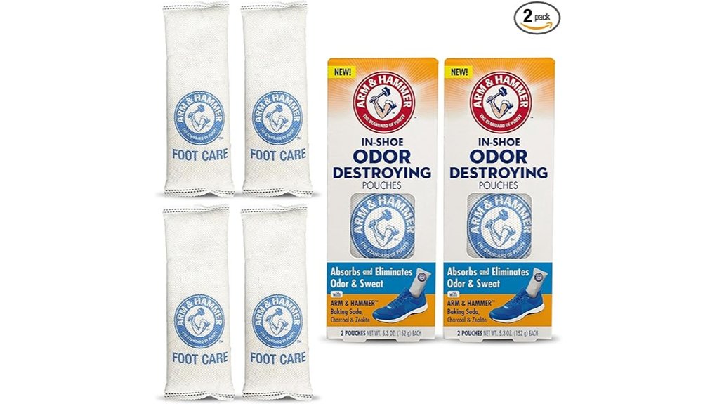 The Top Shoe Odor Solutions for Travel: Sprays vs Inserts 5 arm hammer odor pouches