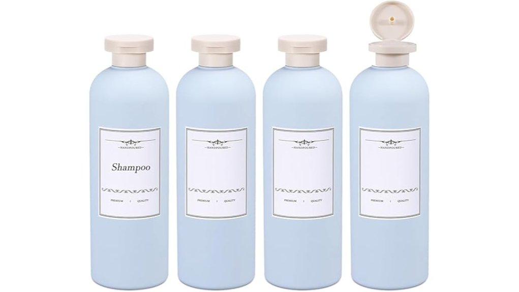 Leak-Proof Refillable Travel Bottles: Cap Design Don’t Leak 13 asevat 13 5oz 4 pack bottles