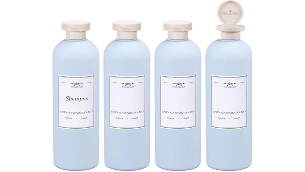 Refillable Travel Bottles With Wide Openings Prevent Spills 5 asevat 4 pack 13 5oz travel