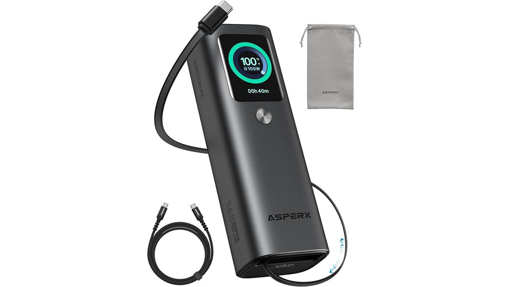 Top USB‑C PD Power Banks That Charge Laptops 8 asperx 165w 20 000mah powerbank