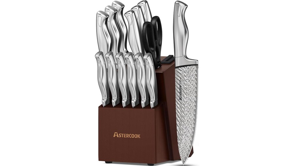 astercook 15 piece knife block