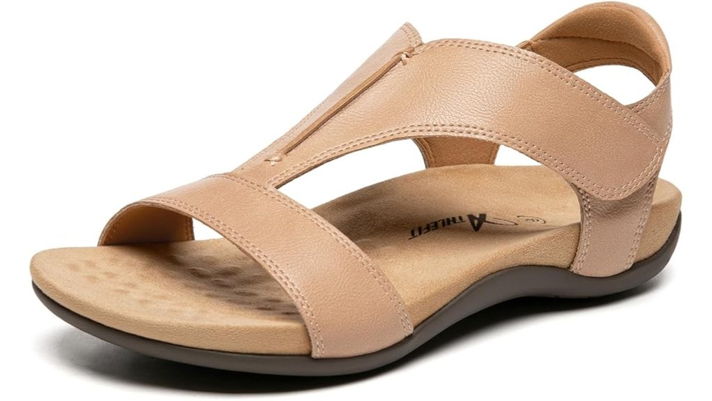 athlefit women s orthopedic sandals