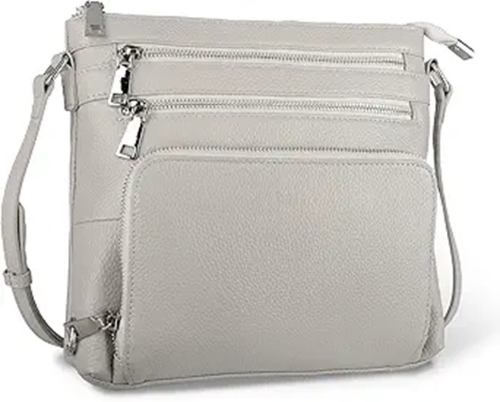 authentic leather anti theft crossbody