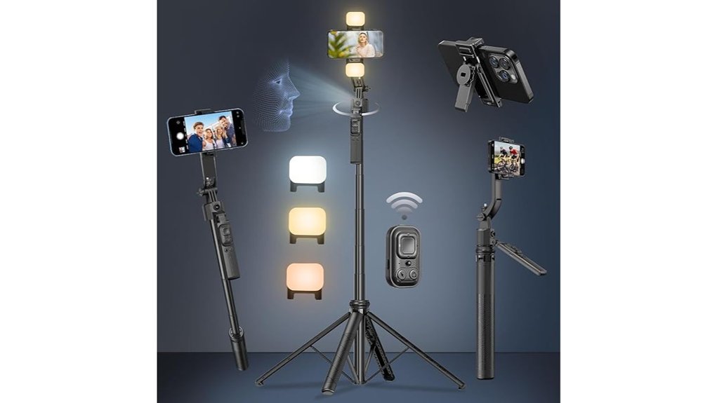 auto face tracking selfie stick