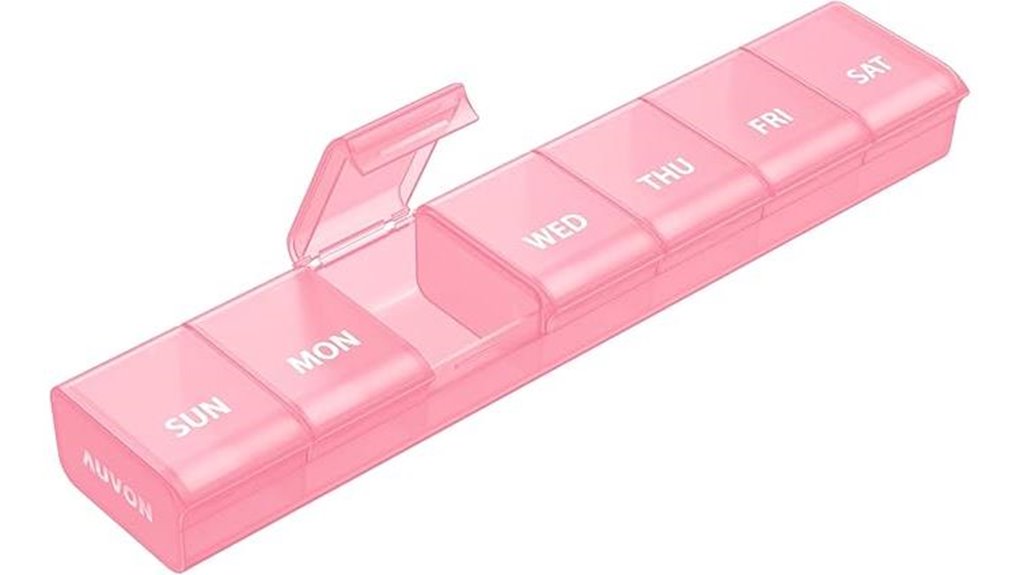 auvon 7 day bpa free organizer