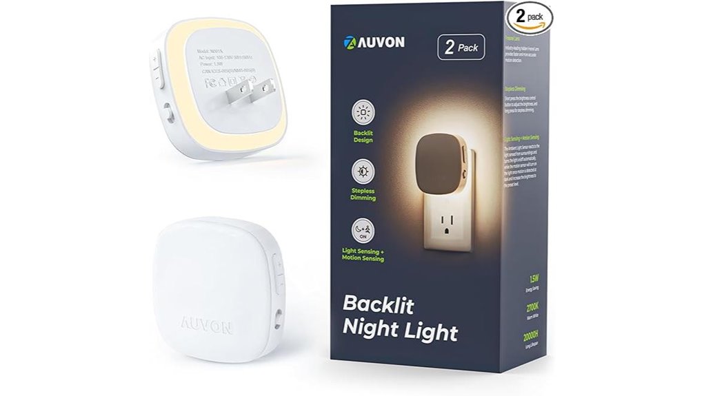 The Best Nightlights (motion sensor) for a Brighter Home 4 auvon motion activated dusk nightlight