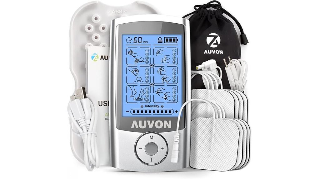 auvon rechargeable 24 mode tens
