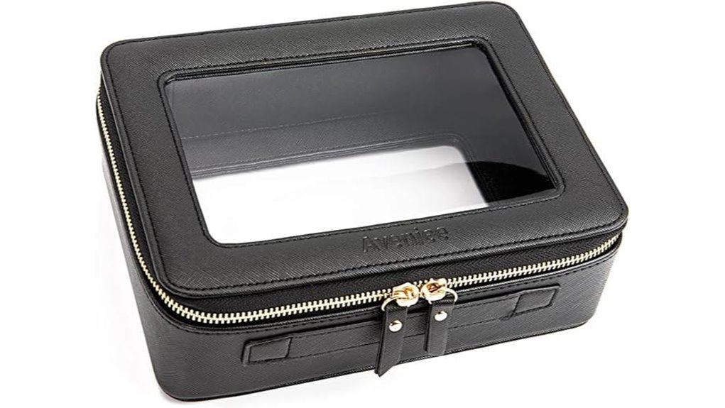 Best Clear Toiletry Bags That Don’t Crack (Thick Vinyl) 10 aveniee clear makeup organizer