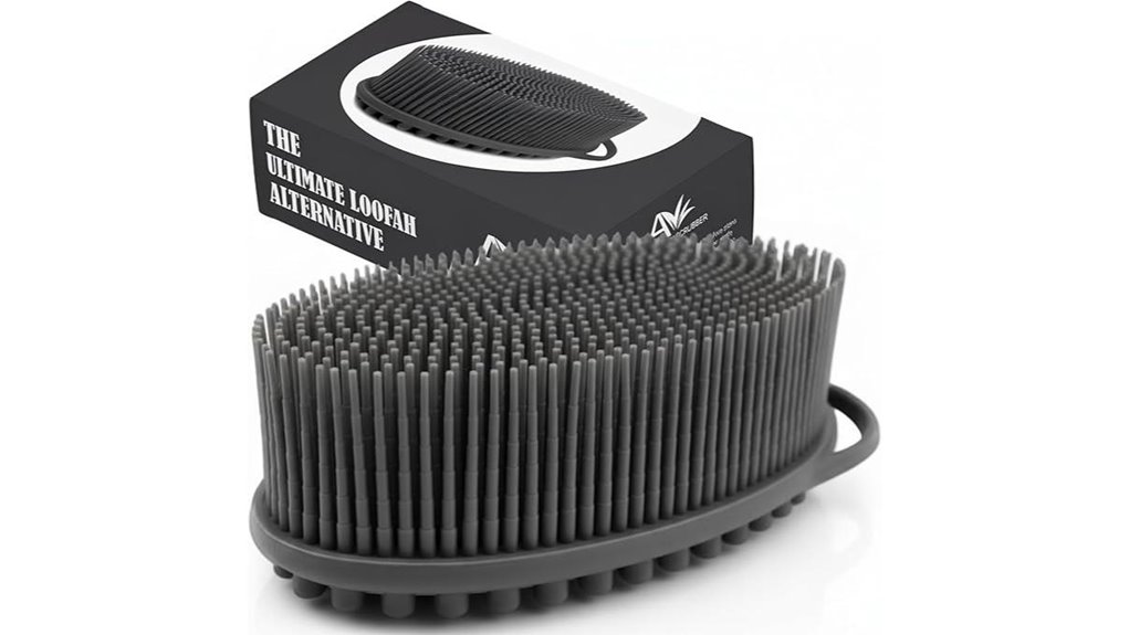 avilana silicone body scrubber