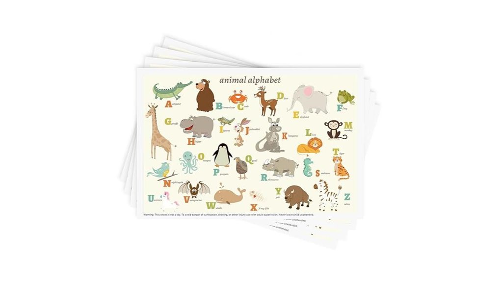 The Ultimate Disposable Placemats for Kids Dining 2 babebay 40 pack animal placemats