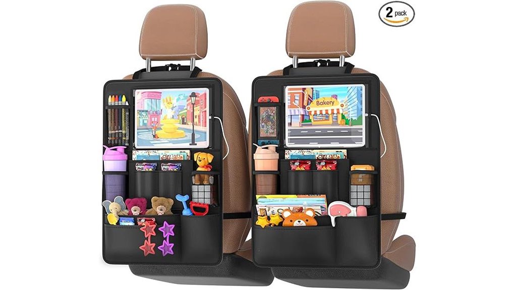 backseat organizer 2 pack kickmats