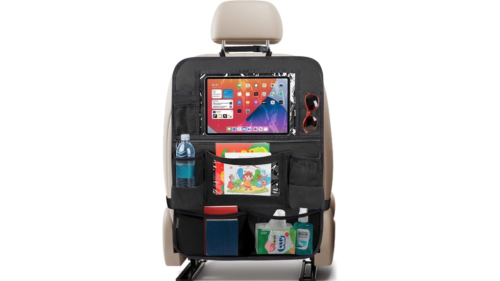 backseat organizer kick mat