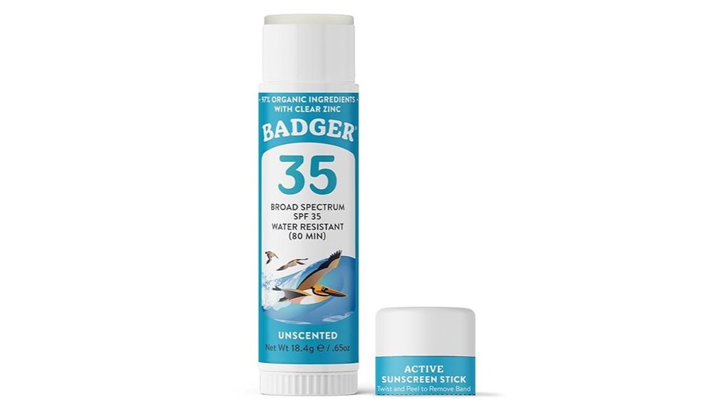 Sunscreen Face Sticks for Spill‑Free Travel 15 badger mineral face stick