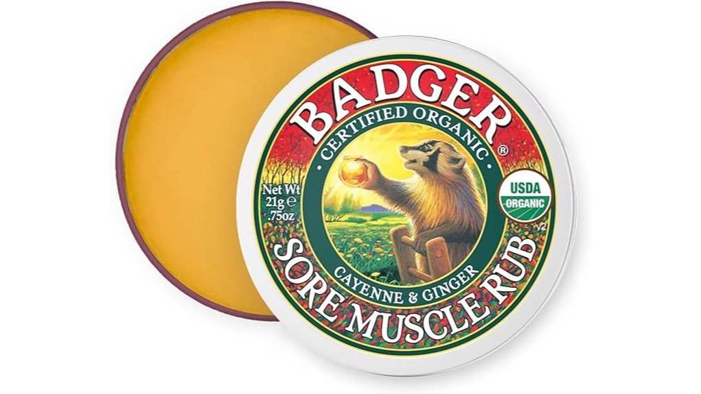 Best Travel-Size Muscle Rubs for Sore Legs (No Mess Sticks) 1 badger sore muscle rub
