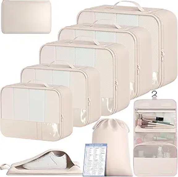 bagail nine packing cubes