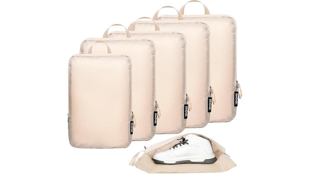 Compression Packing Cubes for Winter Layers with Thick Zipper 5 bagail ultra light compression cubes