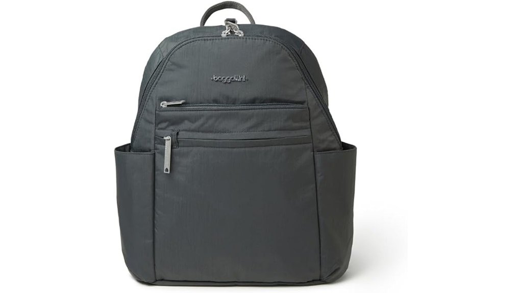 baggallini anti theft charcoal backpack