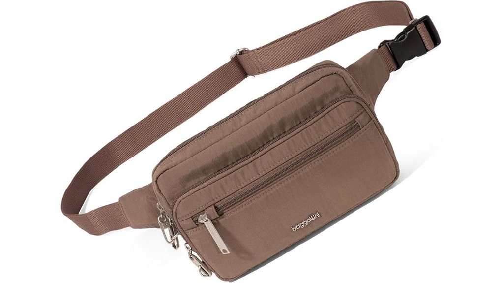 Top Minimalist Travel Purses With Locking Zippers For Travelers 14 baggallini rfid anti theft pack