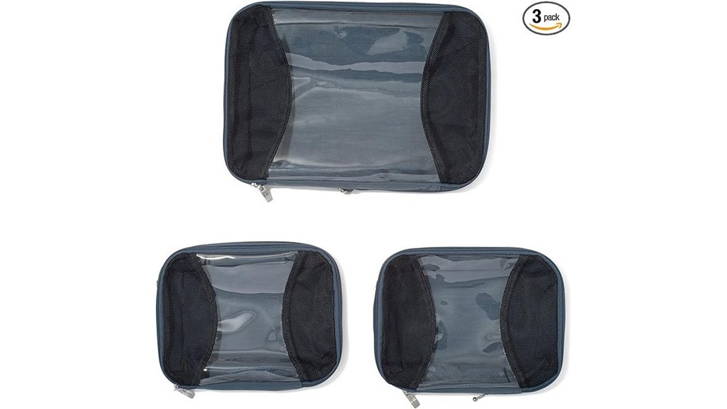 baggallini three piece compression cubes