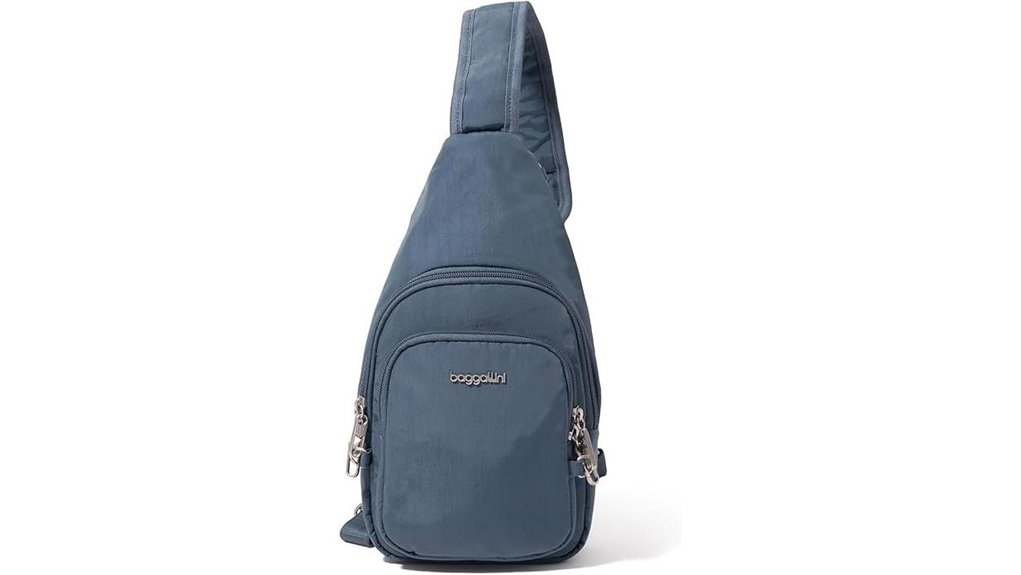 Top Minimalist Travel Purses With Locking Zippers For Travelers 2 baggallini women s anti theft sling