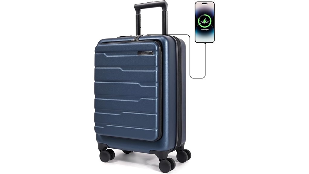 bagsmart 20 inch expandable suitcase