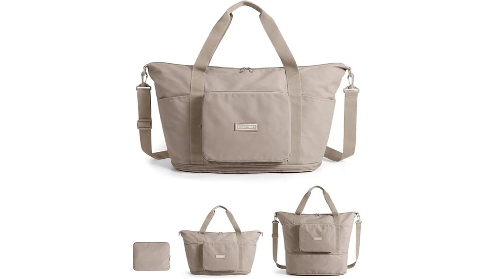 Best Weekender Bags for Train Travel That Pack Light 12 bagsmart 37l foldable camel
