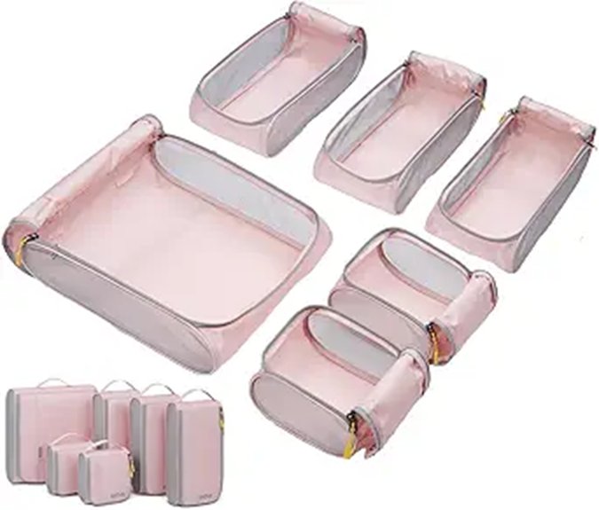 Modular Travel Backpacks That Fit Packing Cubes Perfectly 8 bagsmart 6 pack travel cubes