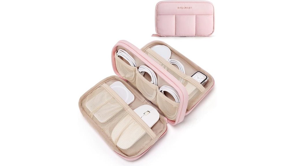 Travel Tech Organizers for Chargers: Structured Layouts 5 bagsmart compact cord pouch