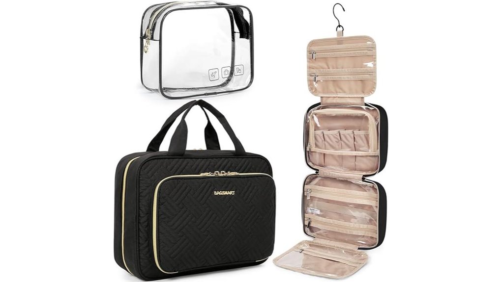 Best Toiletry Bags with Removable TSA Pouches Travelers Love 1 bagsmart tsa approved hanging toiletry