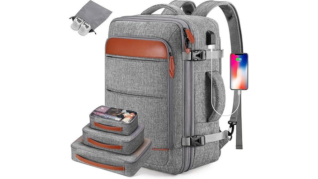 bagsure 42l tsa backpack