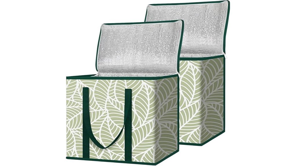 Best Insulated Grocery Tote (folding) to Keep Your Food Fresh 2 baleine 2pack collapsible insulated