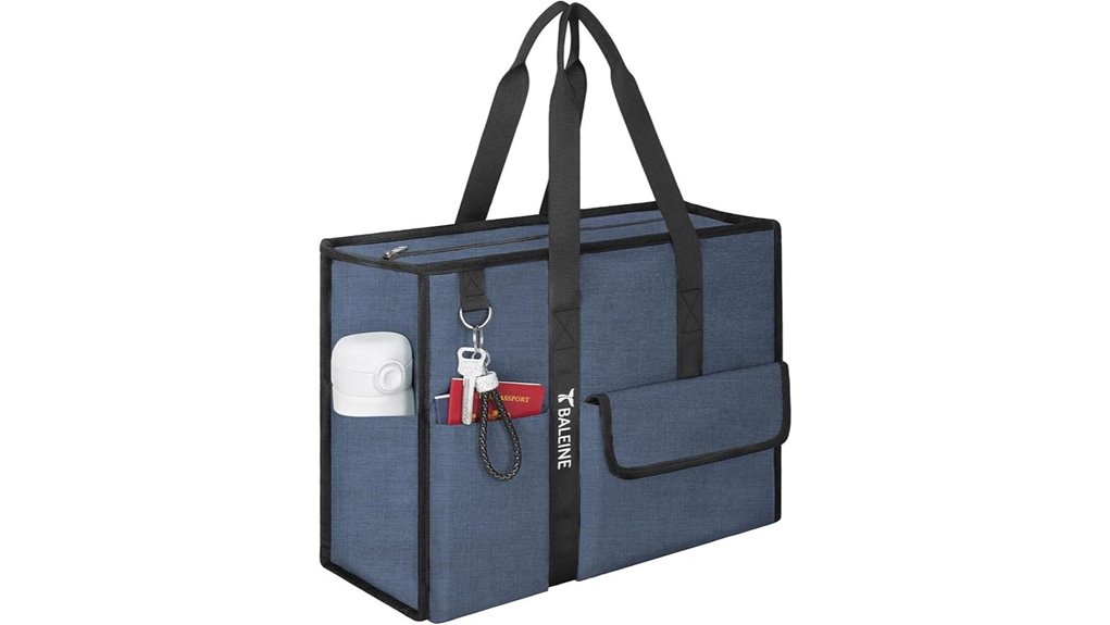 Best Foldable Tote Bags with Reinforced Bottoms (Market Runs) 13 baleine large utility tote