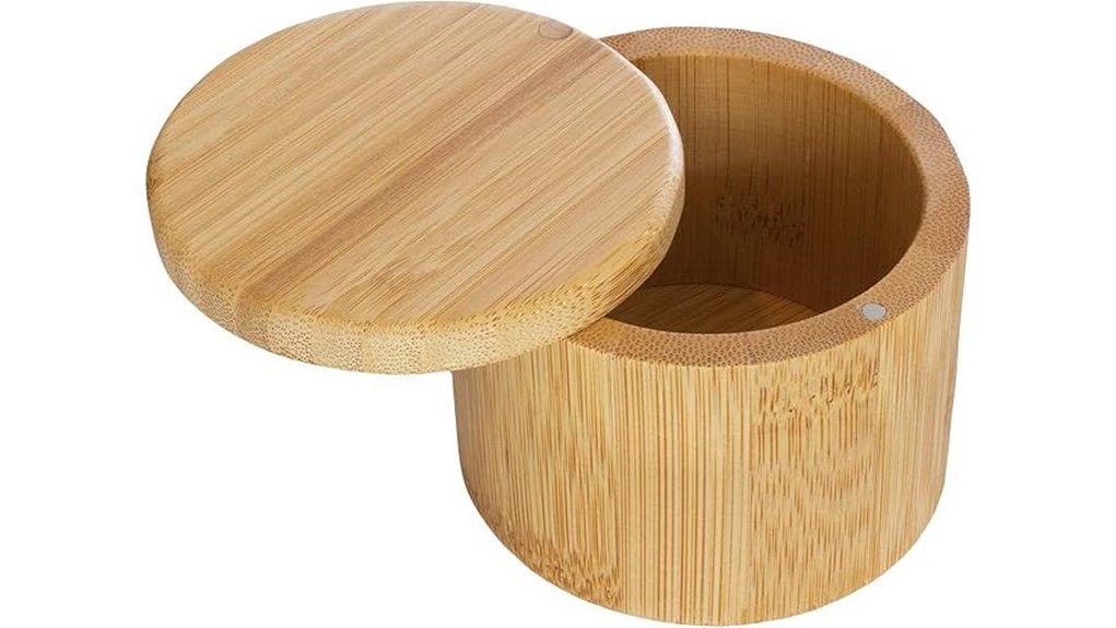 bamboo salt cellar swivel