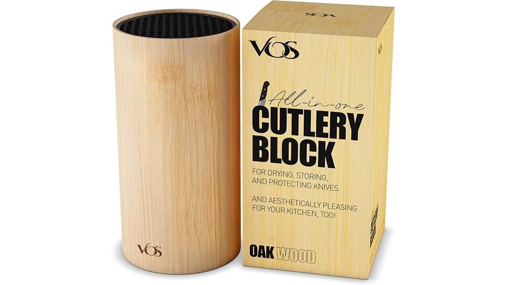 bamboo universal knife organizer