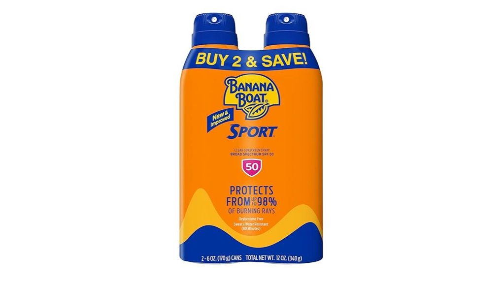 Body Sunscreens for Travel (Water-Resistant) That Protect Skin 8 banana boat spf50 sport twin