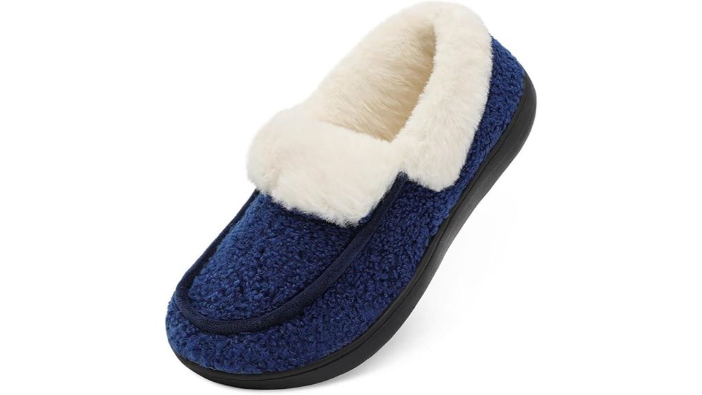 Best Travel Slippers with Rubber Soles (Indoor/Outdoor) 8 barerun women s fuzzy hard sole