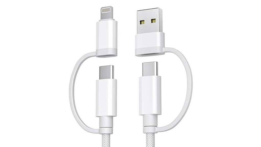 Best Charging Cables That Cover USB‑C and Lightning in One 10 basesailor 4 in 1 60w charger
