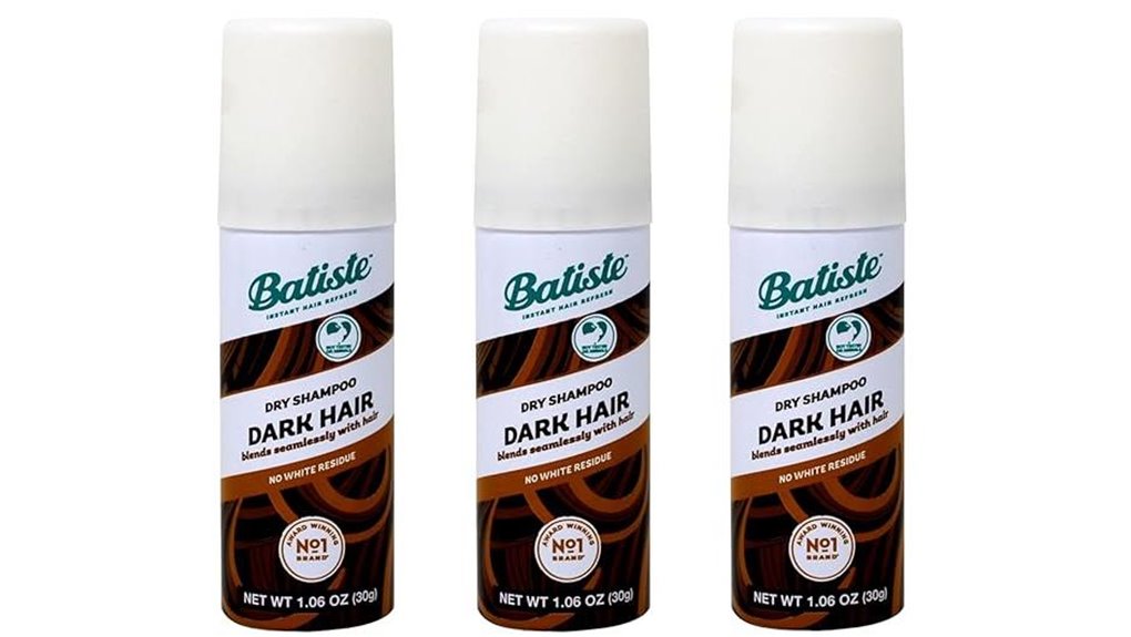 Top Dry Shampoo for Dark Hair: Ideal Travel Sizes 1 batiste mini dark pack